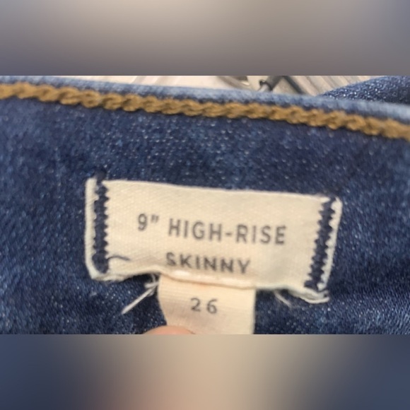 $128 NWOT Madewell Women’s Indigo Wash 9-Inch‎ High Rise Skinny Jeans Denim 26 - Picture 9 of 9